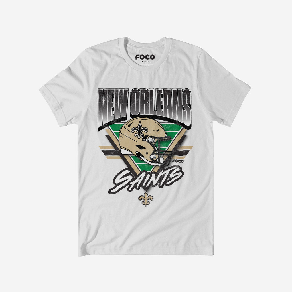 New Orleans Saints Triangle Vintage T-Shirt FOCO S - FOCO.com