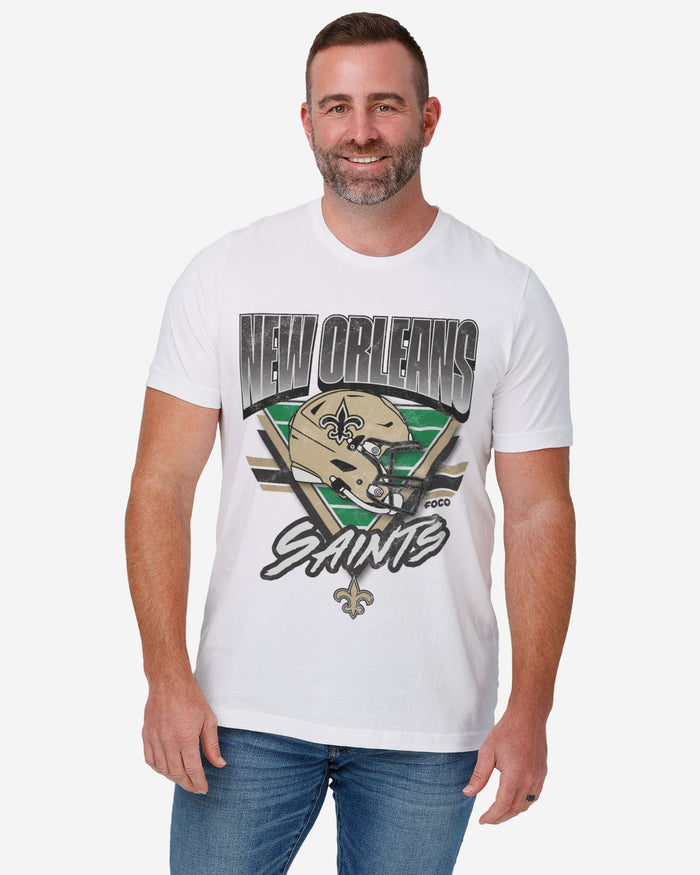 New Orleans Saints Triangle Vintage T-Shirt FOCO - FOCO.com