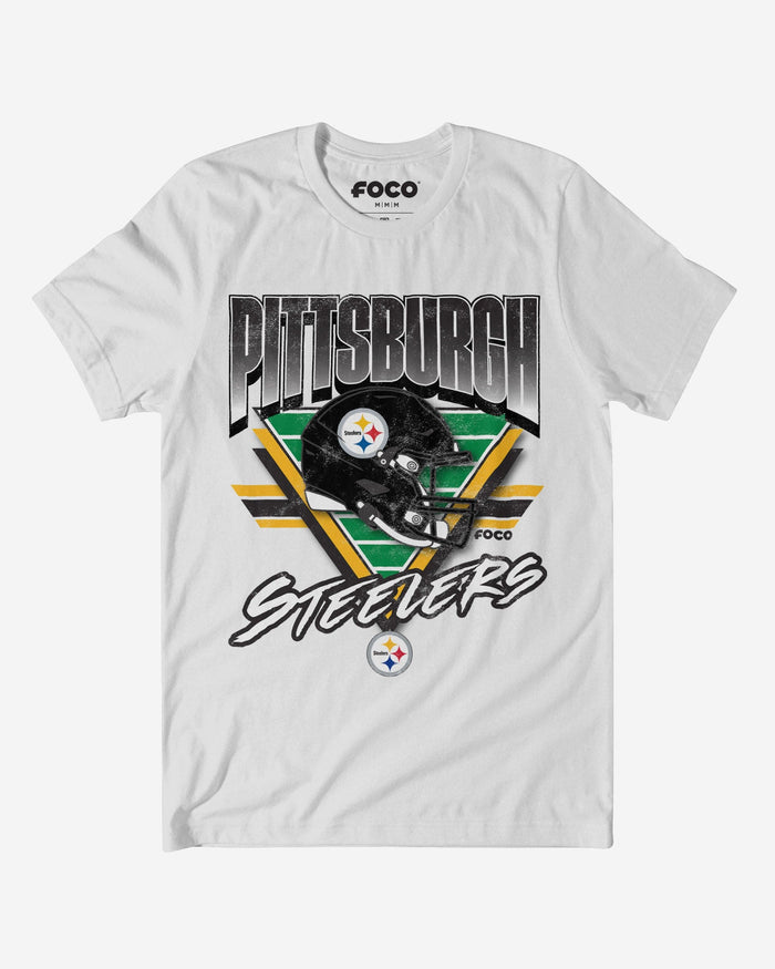 Pittsburgh Steelers Triangle Vintage T-Shirt FOCO S - FOCO.com