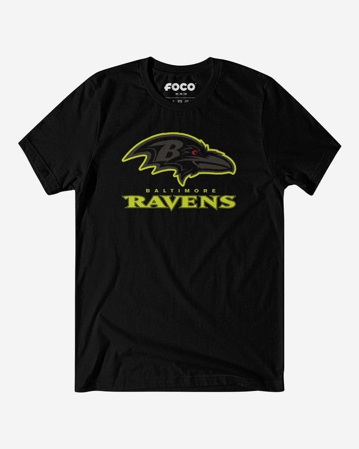 Baltimore Ravens Highlight Reel T-Shirt FOCO Black/Volt S - FOCO.com