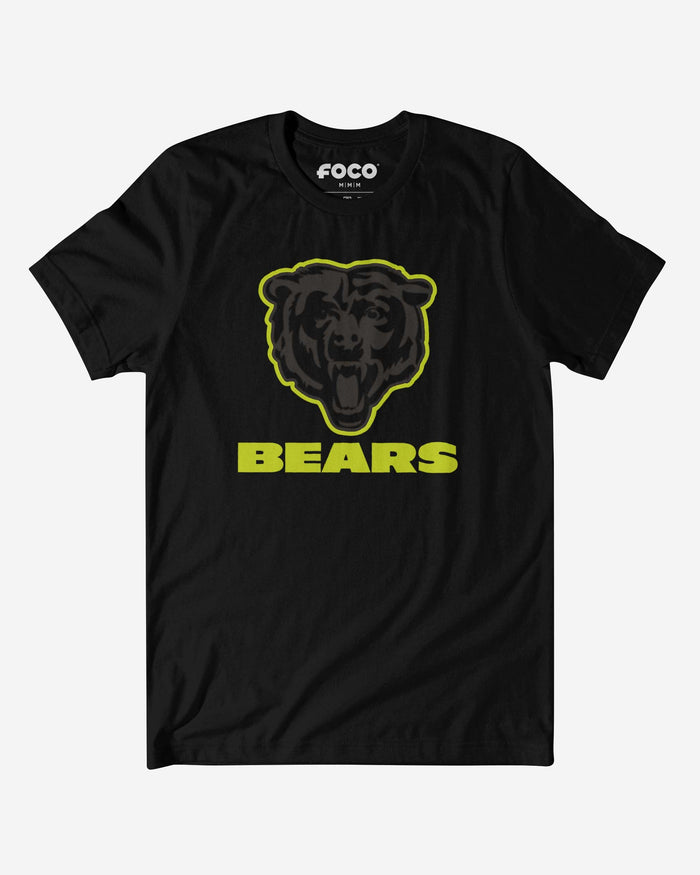 Chicago Bears Highlight Reel T-Shirt FOCO Black/Volt S - FOCO.com