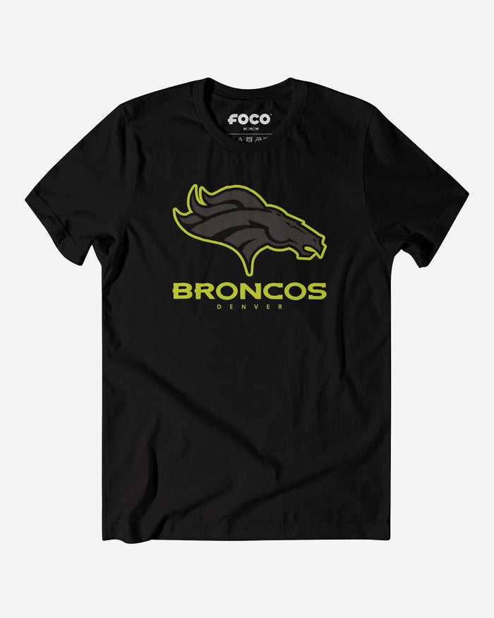 Denver Broncos Highlight Reel T-Shirt FOCO Black/Volt S - FOCO.com