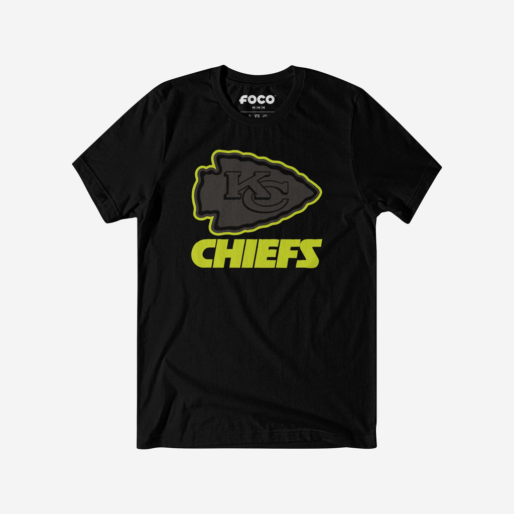 Kansas City Chiefs Highlight Reel T-Shirt FOCO Black/Volt S - FOCO.com