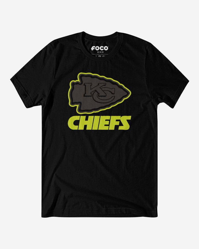 Kansas City Chiefs Highlight Reel T-Shirt FOCO Black/Volt S - FOCO.com