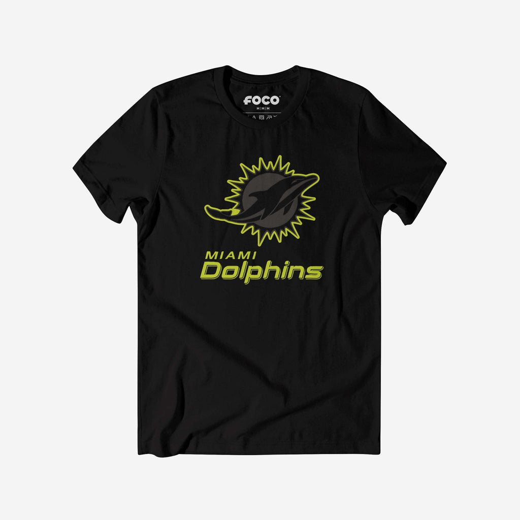 Miami Dolphins Highlight Reel T-Shirt FOCO Black/Volt S - FOCO.com