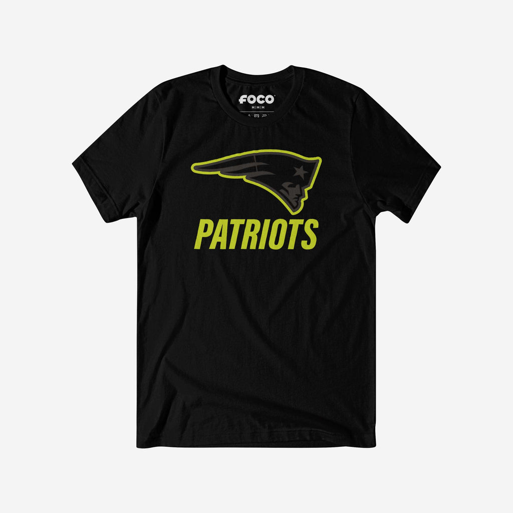 New England Patriots Highlight Reel T-Shirt FOCO Black/Volt S - FOCO.com