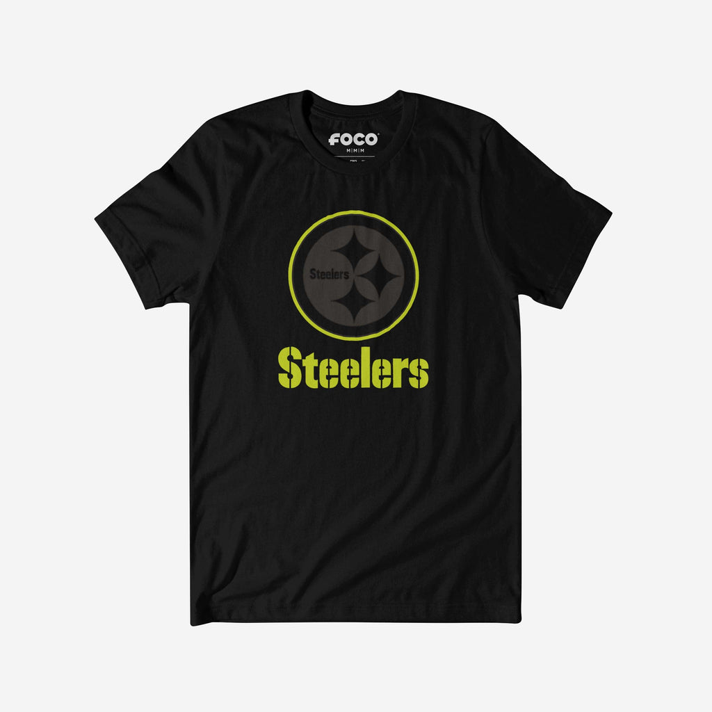 Pittsburgh Steelers Highlight Reel T-Shirt FOCO Black/Volt S - FOCO.com