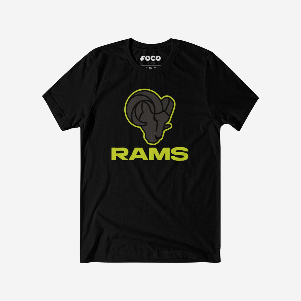 Los Angeles Rams Highlight Reel T-Shirt FOCO Black/Volt S - FOCO.com