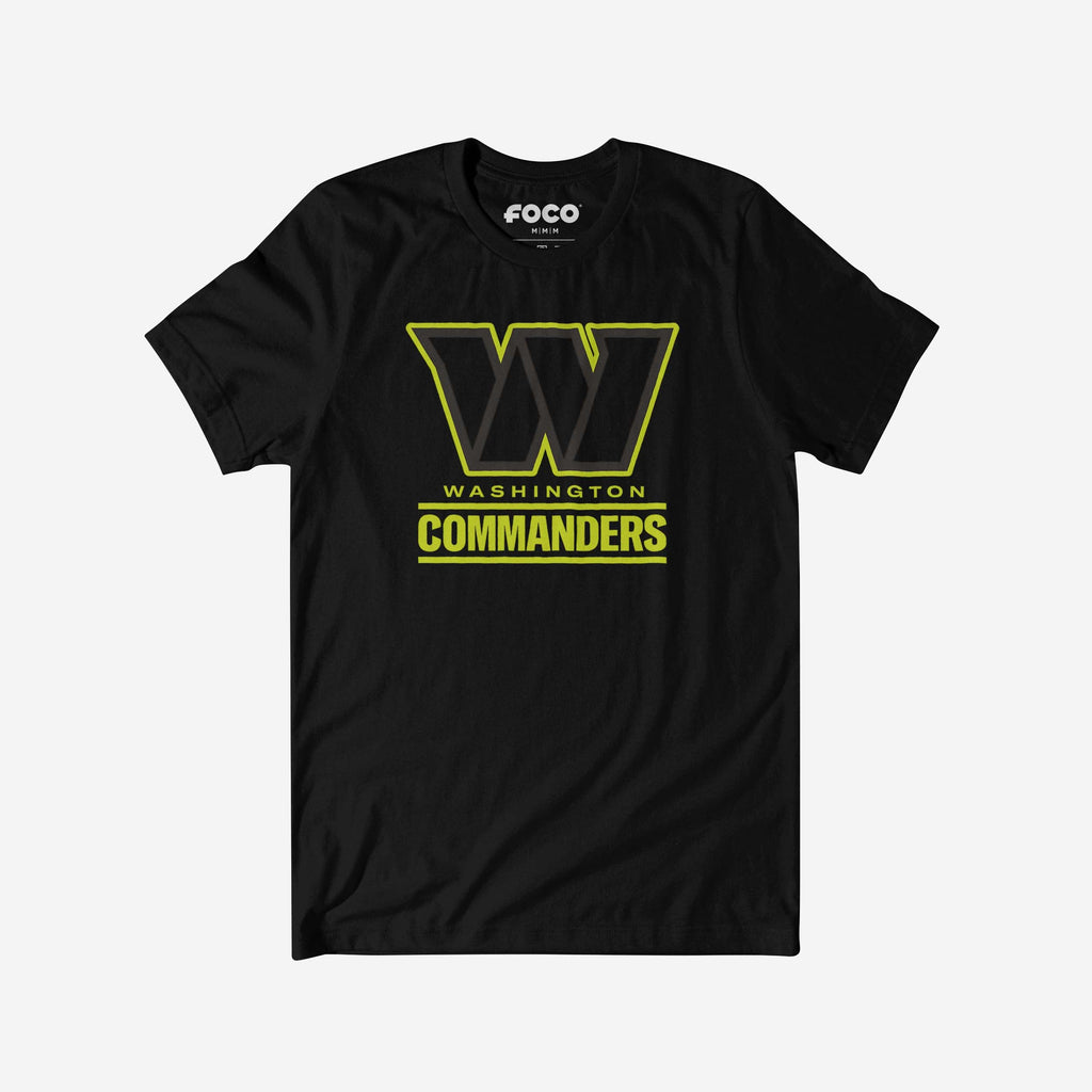 Washington Commanders Highlight Reel T-Shirt FOCO Black/Volt S - FOCO.com