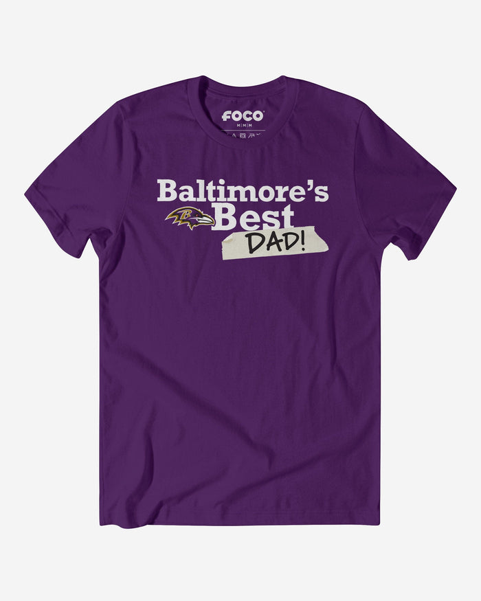 Baltimore Ravens World's Best Dad T-Shirt FOCO S - FOCO.com