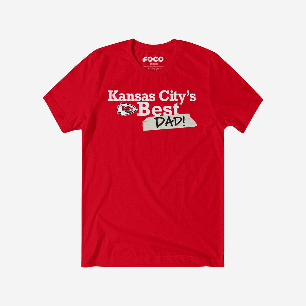 Kansas City Chiefs World's Best Dad T-Shirt FOCO S - FOCO.com