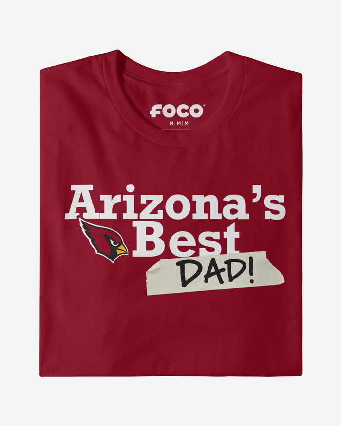 Arizona Cardinals World's Best Dad T-Shirt FOCO S - FOCO.com