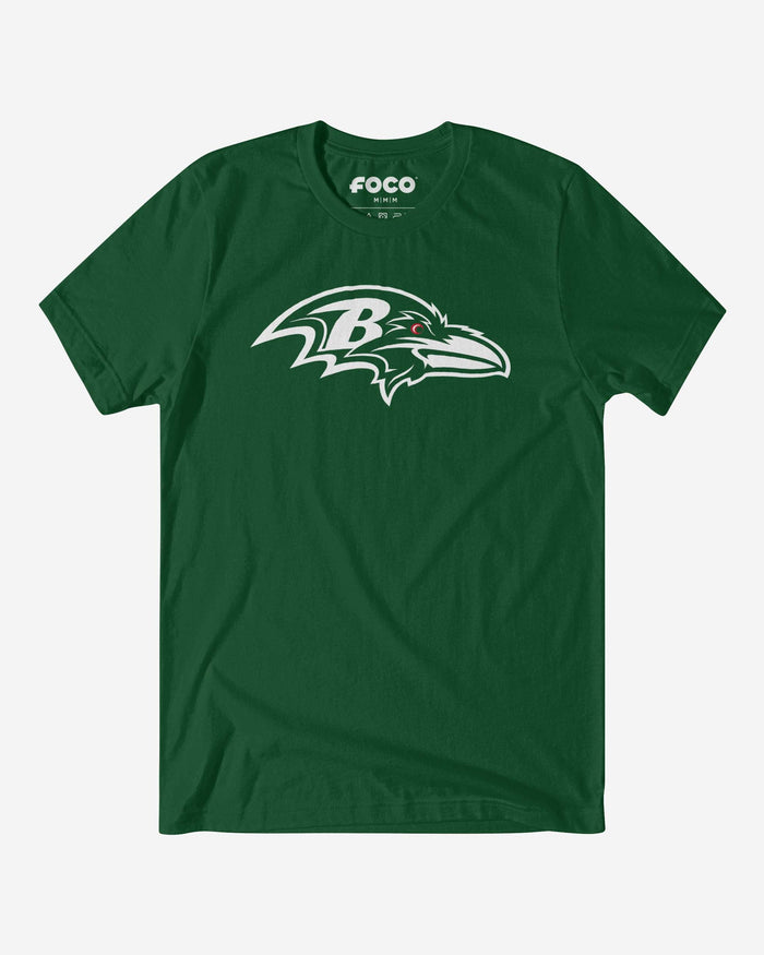 Baltimore Ravens White Logo T-Shirt FOCO S - FOCO.com