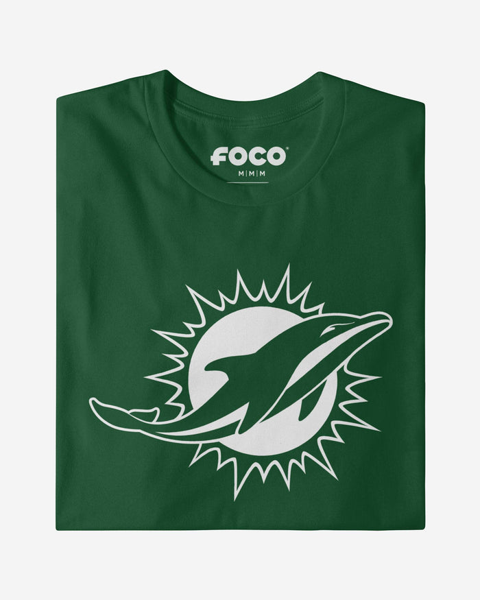Miami Dolphins White Logo T-Shirt FOCO - FOCO.com