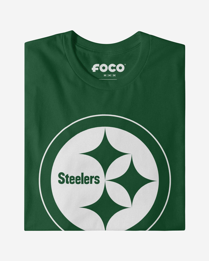 Pittsburgh Steelers White Logo T-Shirt FOCO - FOCO.com