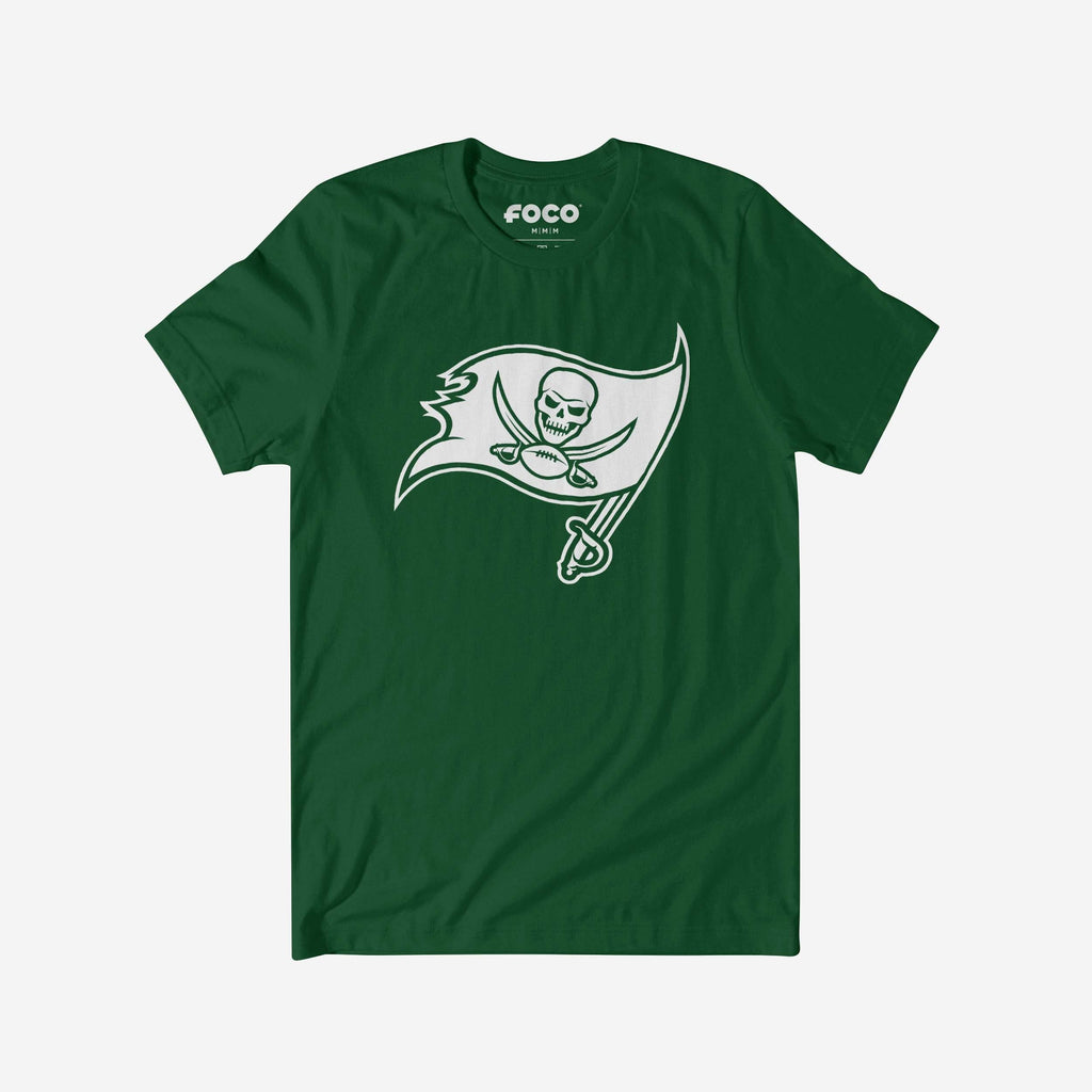 Tampa Bay Buccaneers White Logo T-Shirt FOCO S - FOCO.com