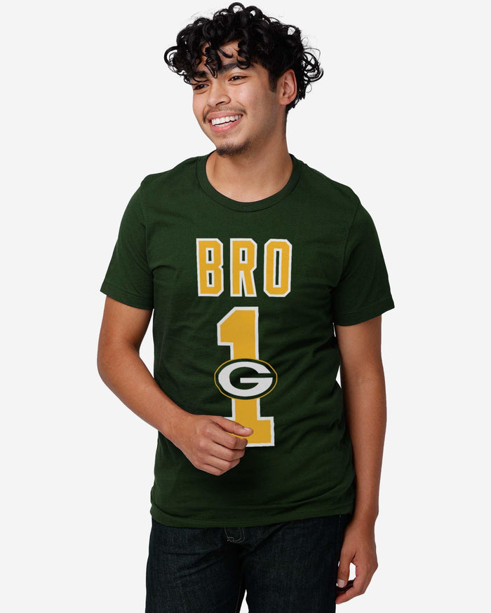 Green Bay Packers Number 1 Bro T-Shirt FOCO - FOCO.com