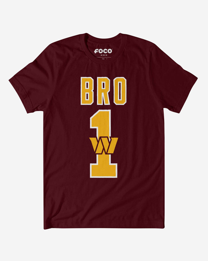 Washington Commanders Number 1 Bro T-Shirt FOCO S - FOCO.com