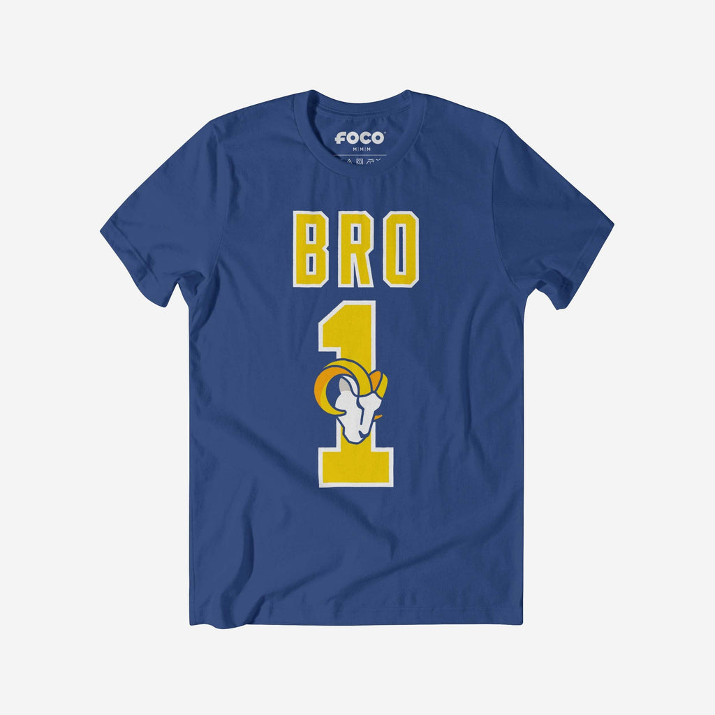 Los Angeles Rams Number 1 Bro T-Shirt FOCO S - FOCO.com