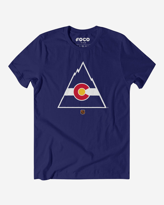 Colorado Rockies 1976 Retro Logo T-Shirt FOCO Team Navy S - FOCO.com