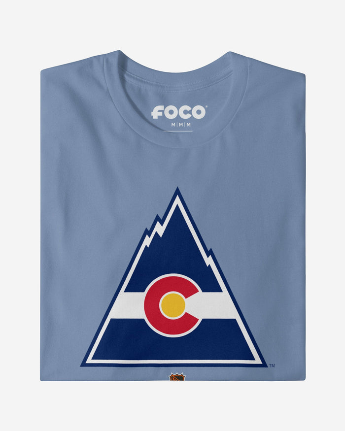 Colorado Rockies 1976 Retro Logo T-Shirt FOCO Carolina Blue S - FOCO.com