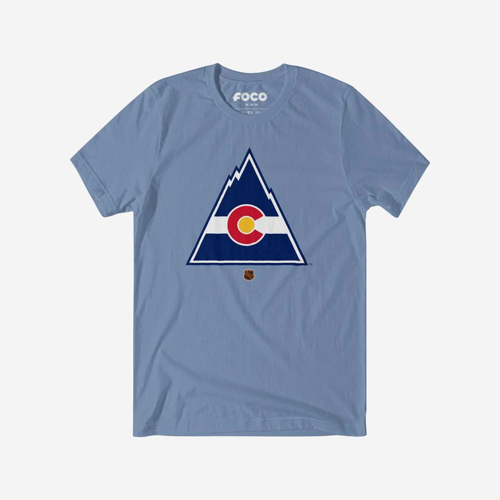 Colorado Rockies 1976 Retro Logo T-Shirt FOCO Carolina Blue S - FOCO.com