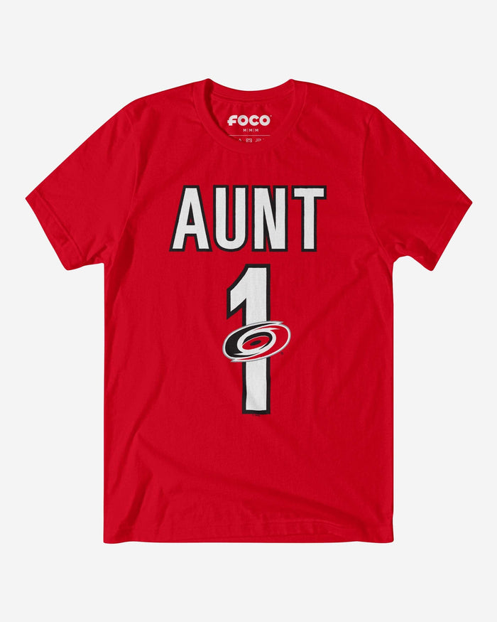 Carolina Hurricanes Number 1 Aunt T-Shirt FOCO S - FOCO.com