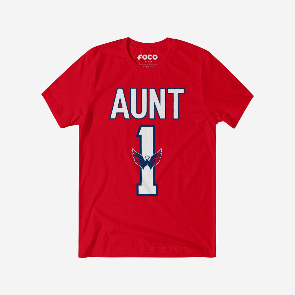 Washington Capitals Number 1 Aunt T-Shirt FOCO S - FOCO.com