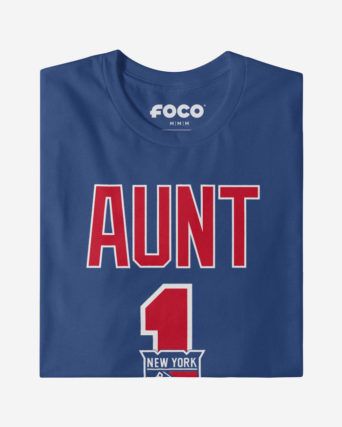 New York Rangers Number 1 Aunt T-Shirt FOCO - FOCO.com