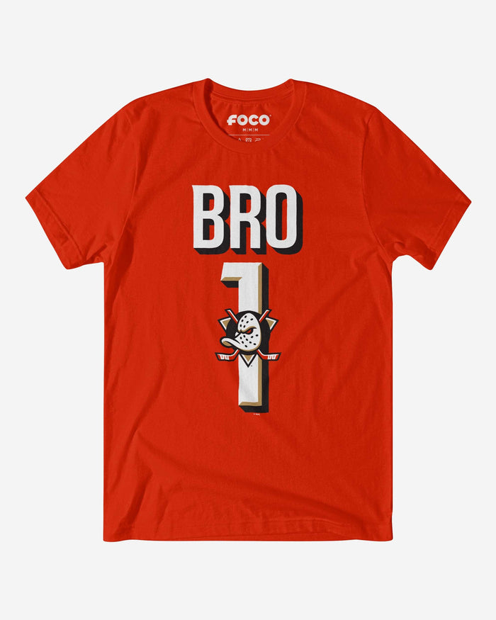 Anaheim Ducks Number 1 Bro T-Shirt FOCO S - FOCO.com