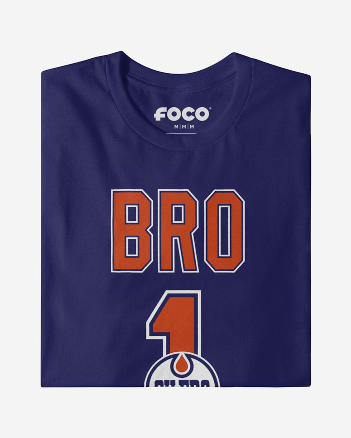 Edmonton Oilers Number 1 Bro T-Shirt FOCO - FOCO.com