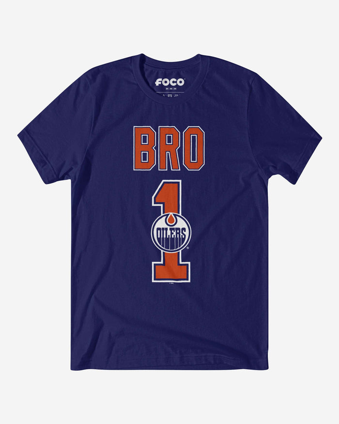 Edmonton Oilers Number 1 Bro T-Shirt FOCO S - FOCO.com