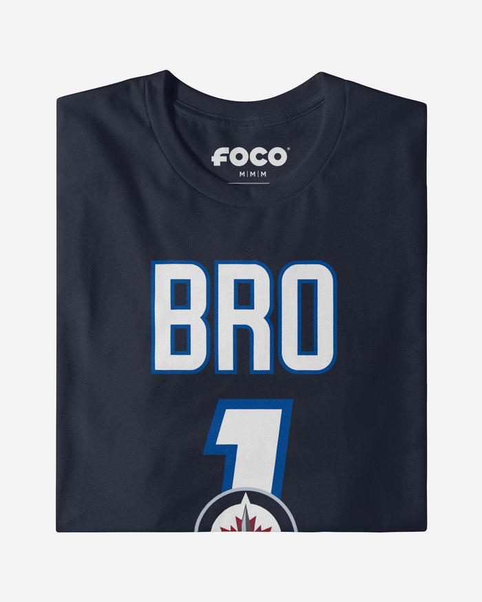 Winnipeg Jets Number 1 Bro T-Shirt FOCO - FOCO.com