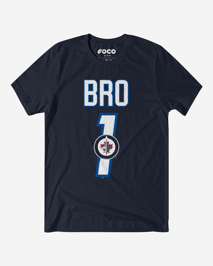 Winnipeg Jets Number 1 Bro T-Shirt FOCO S - FOCO.com