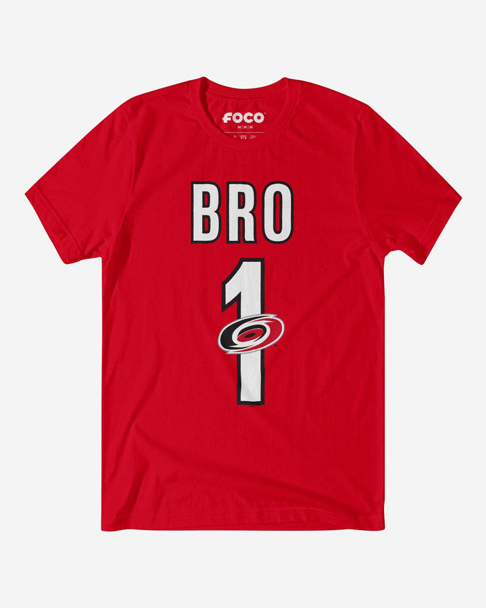 Carolina Hurricanes Number 1 Bro T-Shirt FOCO S - FOCO.com