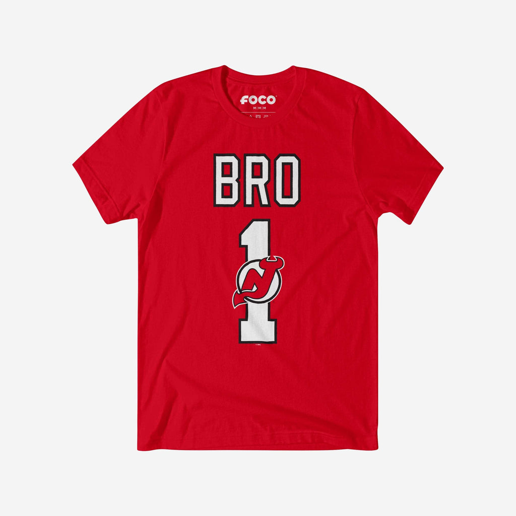 New Jersey Devils Number 1 Bro T-Shirt FOCO S - FOCO.com