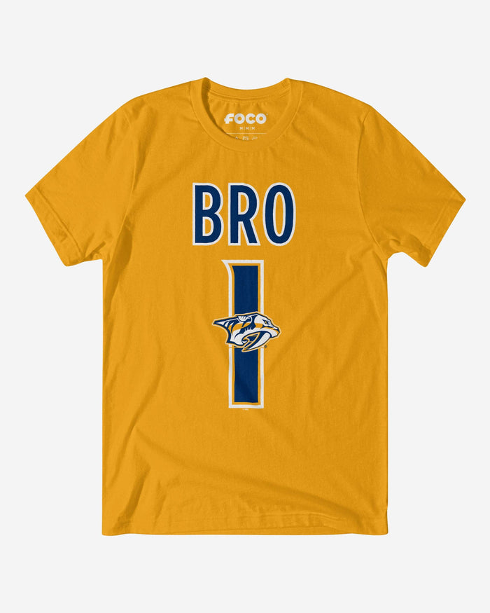 Nashville Predators Number 1 Bro T-Shirt FOCO S - FOCO.com