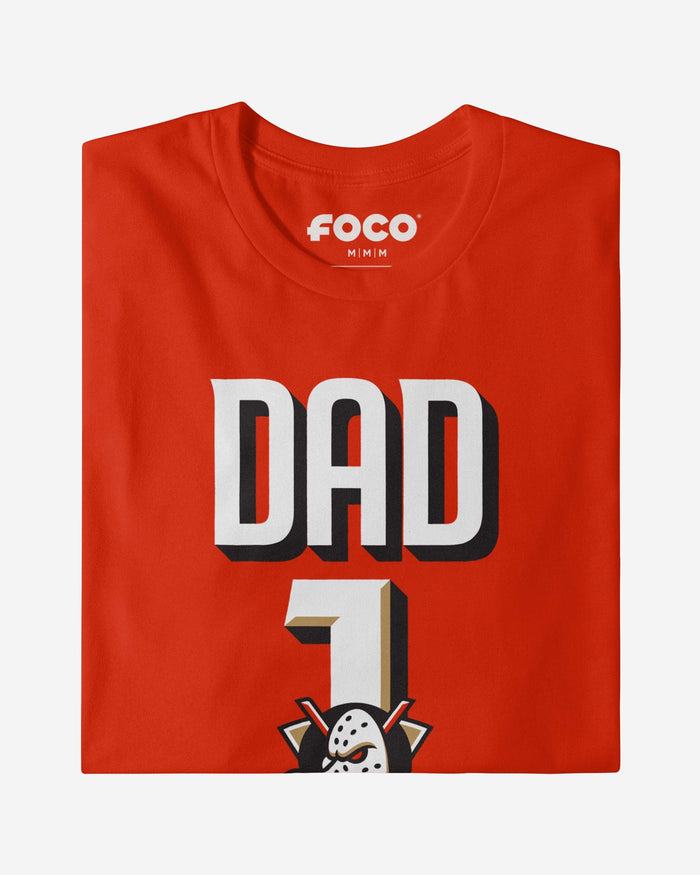 Anaheim Ducks Number 1 Dad T-Shirt FOCO - FOCO.com