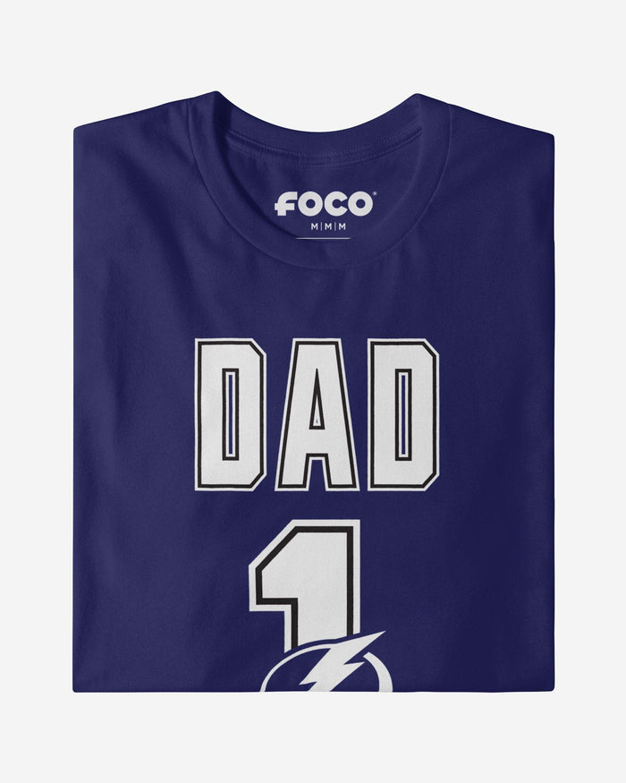 Tampa Bay Lightning Number 1 Dad T-Shirt FOCO - FOCO.com