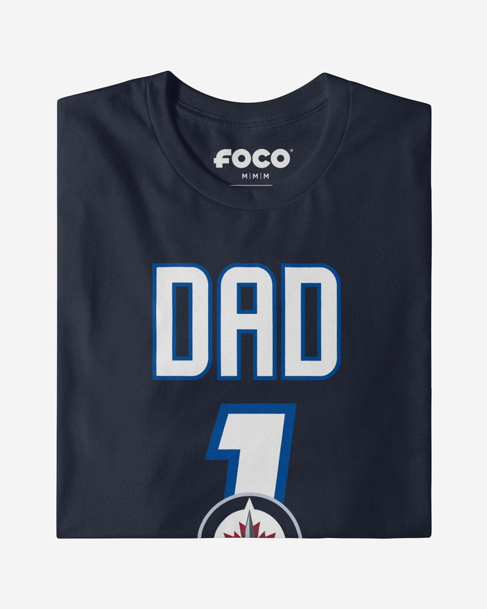 Winnipeg Jets Number 1 Dad T-Shirt FOCO - FOCO.com