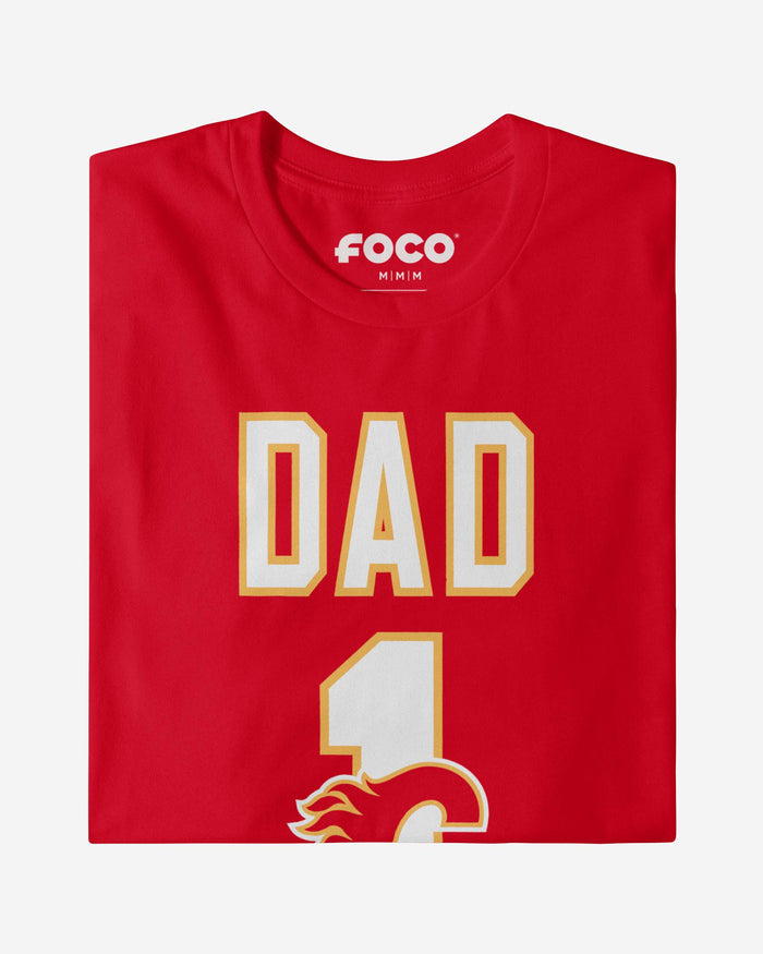 Calgary Flames Number 1 Dad T-Shirt FOCO - FOCO.com