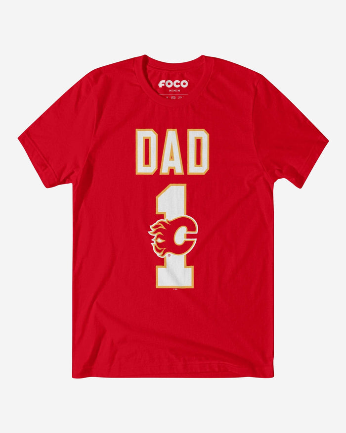 Calgary Flames Number 1 Dad T-Shirt FOCO S - FOCO.com