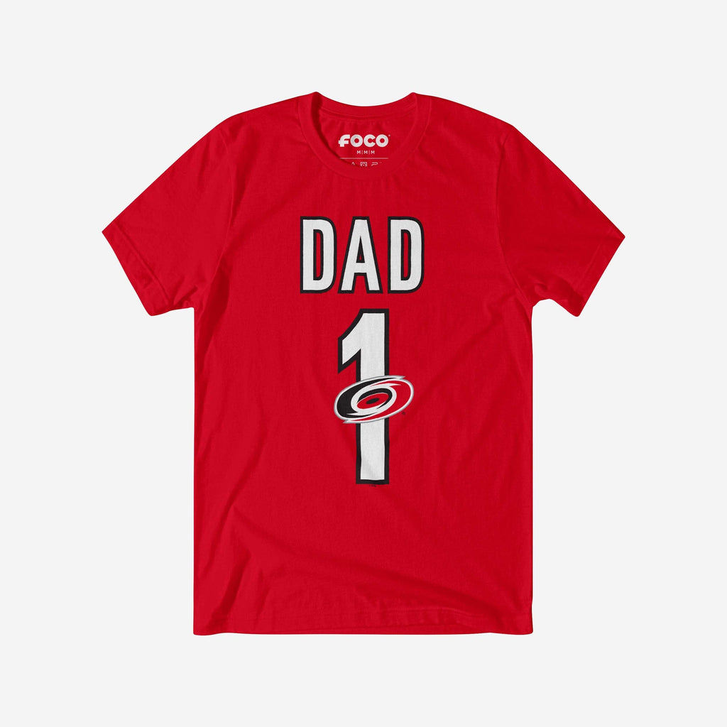 Carolina Hurricanes Number 1 Dad T-Shirt FOCO S - FOCO.com