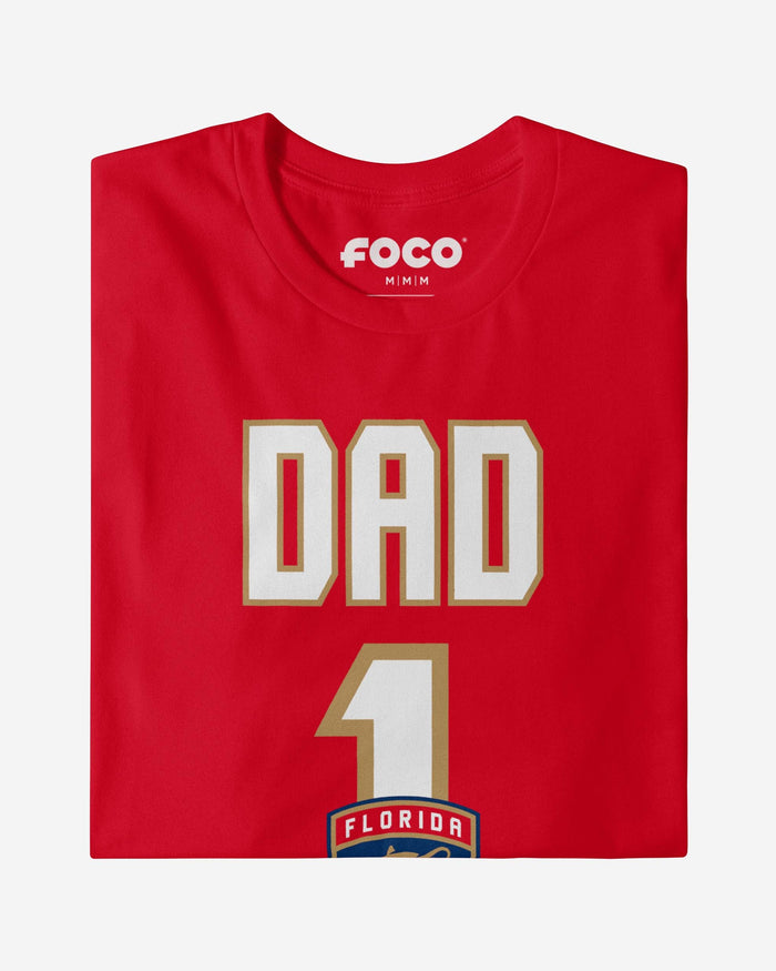 Florida Panthers Number 1 Dad T-Shirt FOCO - FOCO.com