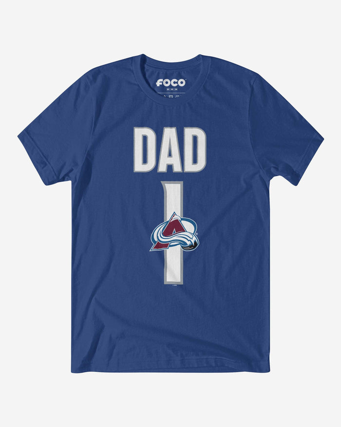 Colorado Avalanche Number 1 Dad T-Shirt FOCO S - FOCO.com