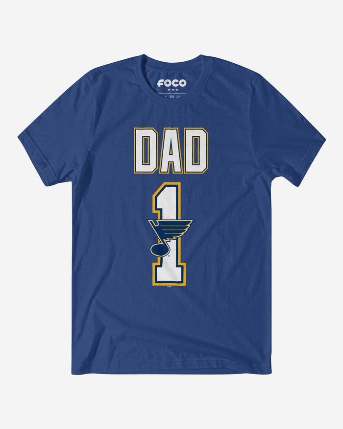 St Louis Blues Number 1 Dad T-Shirt FOCO S - FOCO.com