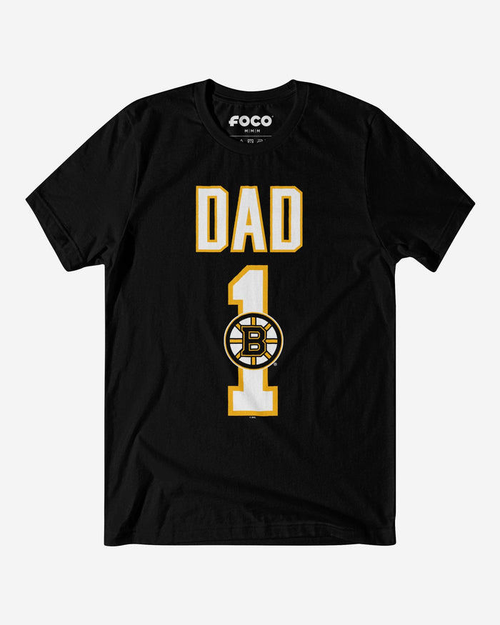 Boston Bruins Number 1 Dad T-Shirt FOCO S - FOCO.com