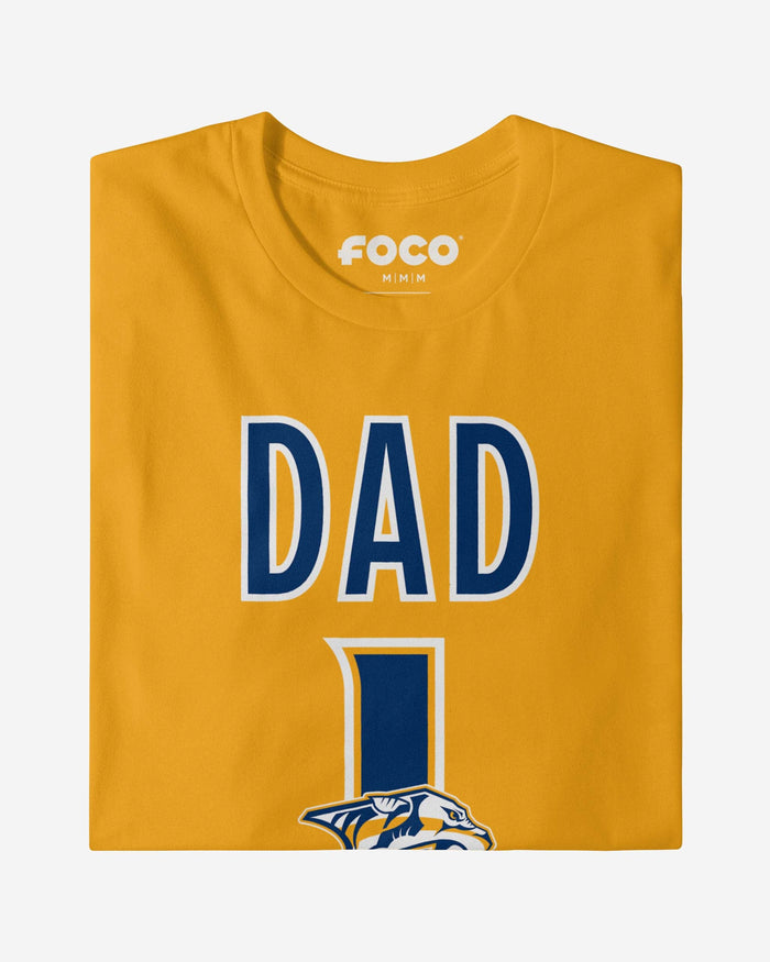 Nashville Predators Number 1 Dad T-Shirt FOCO - FOCO.com