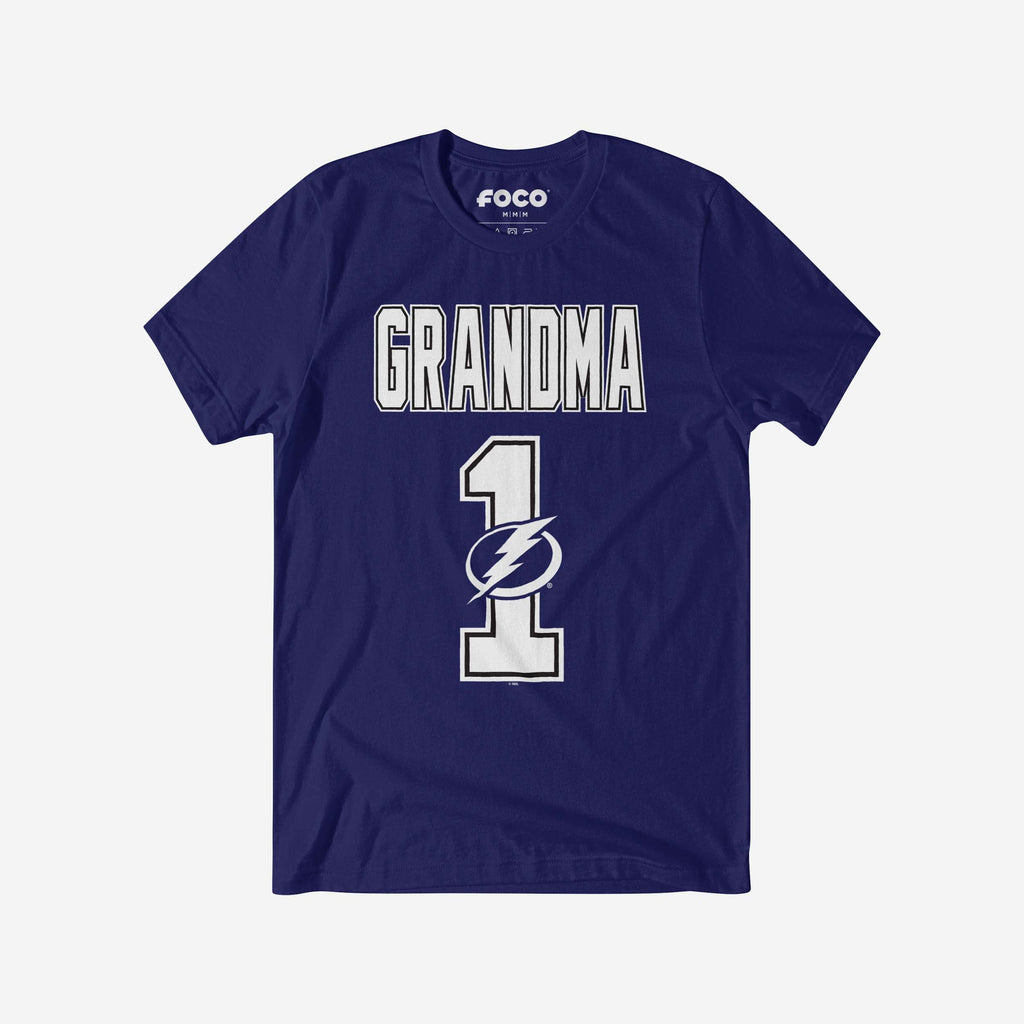Tampa Bay Lightning Number 1 Grandma T-Shirt FOCO S - FOCO.com