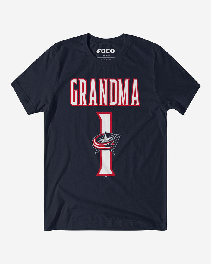 Columbus Blue Jackets Number 1 Grandma T-Shirt FOCO S - FOCO.com